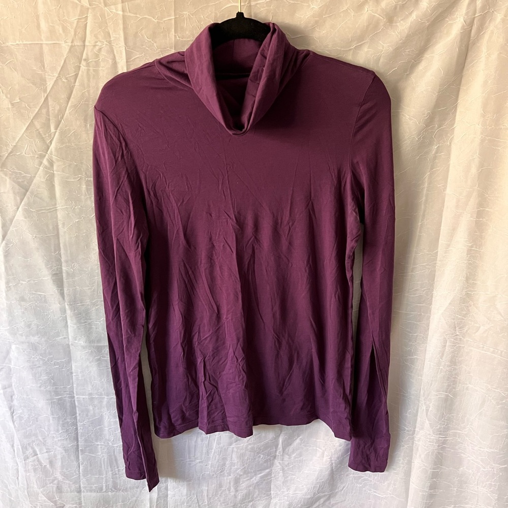 ‼️BOGO SALE‼️ Lux Dark Purple Long Sleeved Turtleneck